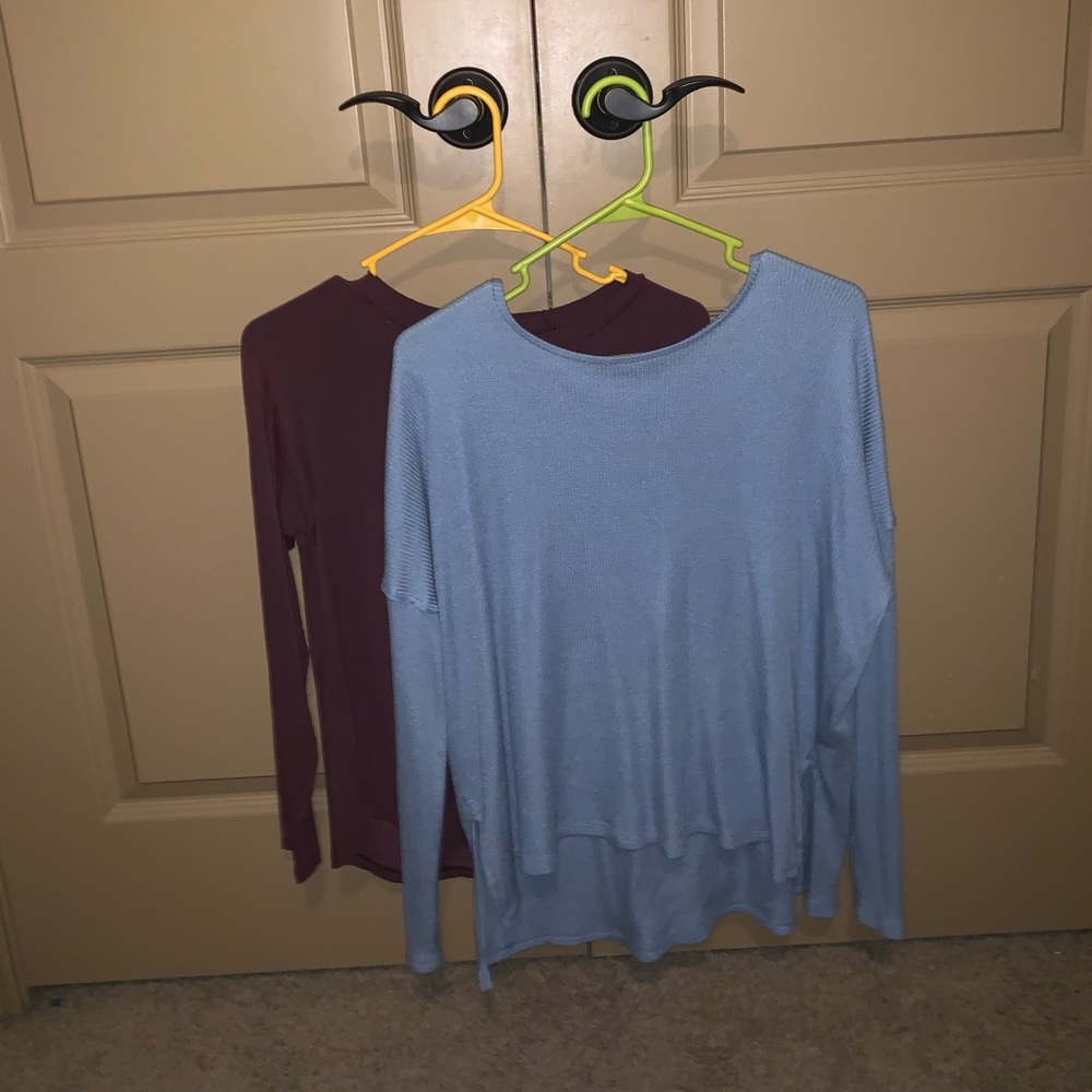 2 american eagle long sleeves!